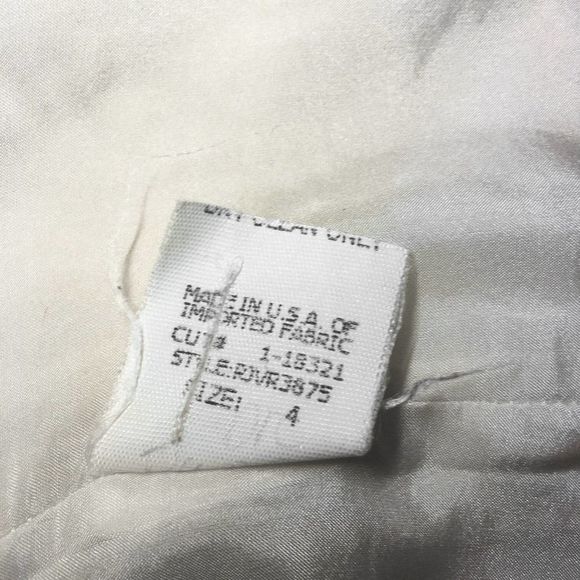 David Meister Cream Tweed Crochet Trim Blazer Size 4 - Picture 10 of 11